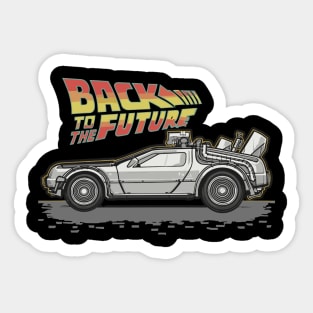 Back to the Future Delorean Sticker